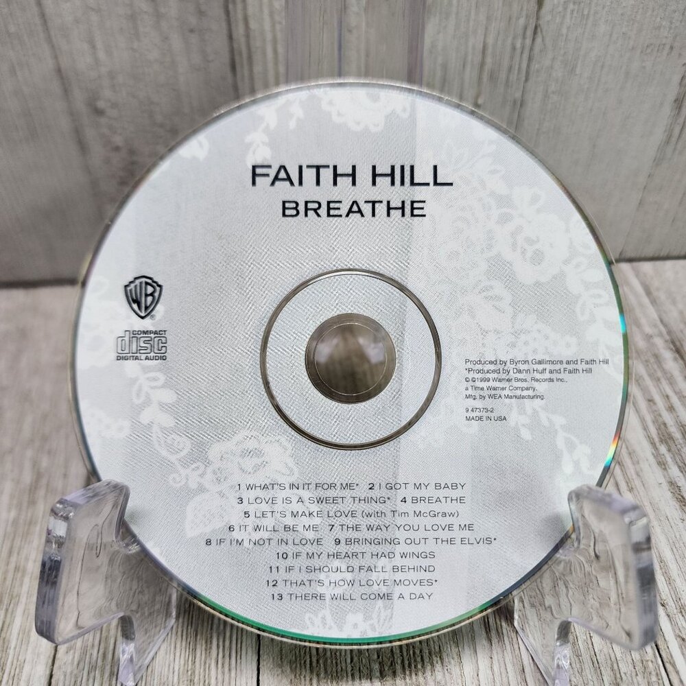 Faith Hill Breathe - CD 1999 Warner Bros - CD Only!